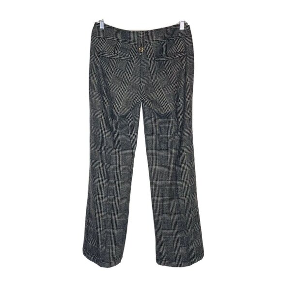 DKNY Jeans Black Gray Plaid Wool Blend Trouser Pants 4P - Picture 3 of 4